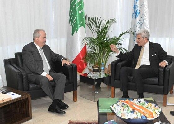 عيسى الخوري بحث مع جابر تفعيل عمل المجلس اللبناني للاعتماد وإنشاء مناطق صناعية جديدة