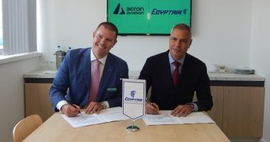 خلال معرض باريس الجوى مصر للطيران توسع شراكتها مع Acron Aviation