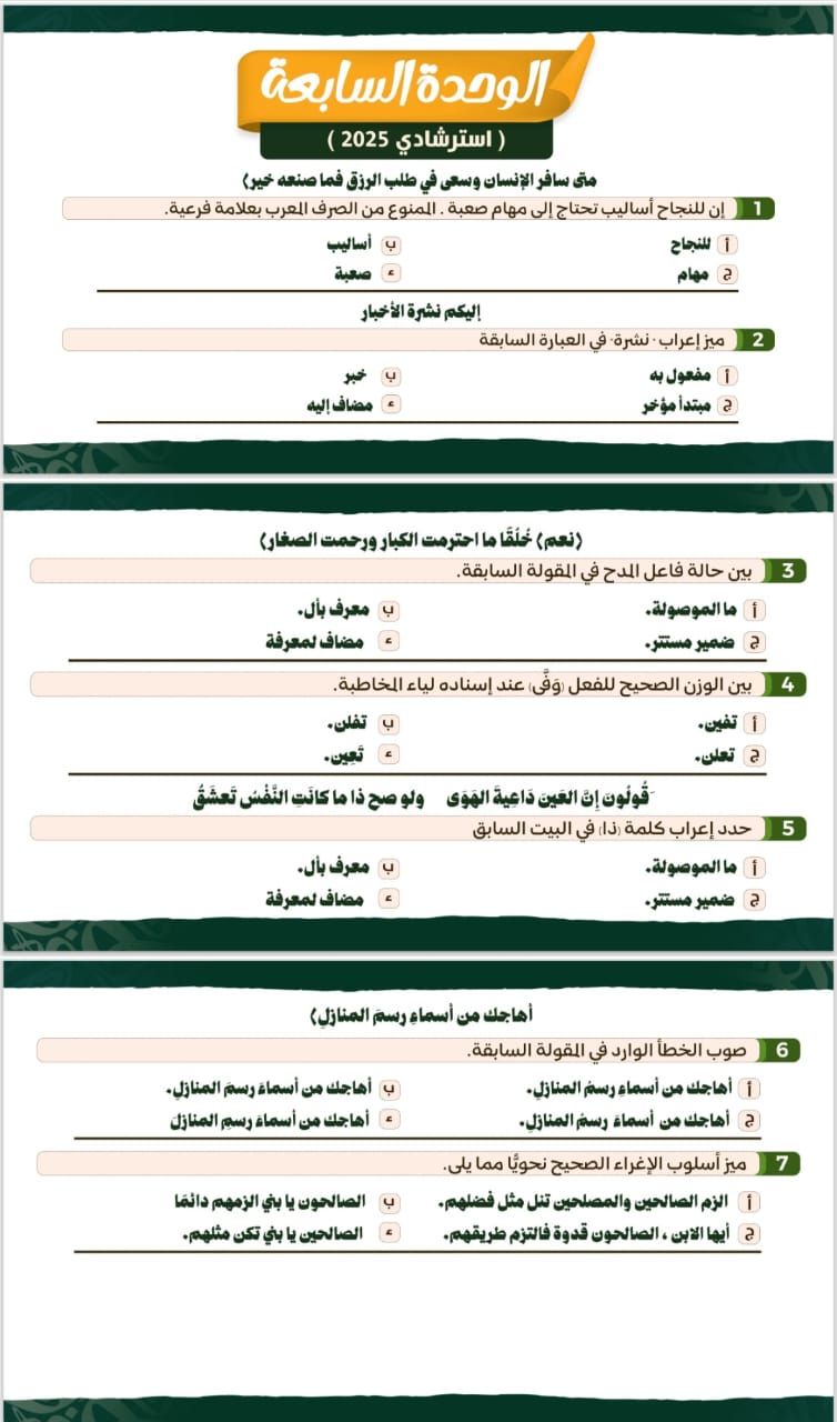 مراجعة العربى.. أهم أسئلة فى النحو لطلاب الثانوية العامة