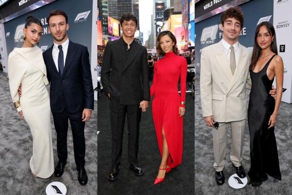 في العرض الأول لفيلم "F1".. السائقون وشريكاتهم ينطلقون بالموضة على المسار السريع