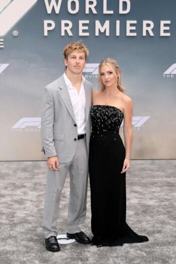 في العرض الأول لفيلم "F1".. السائقون وشريكاتهم ينطلقون بالموضة على المسار السريع