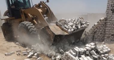 إزالة 19 حالة بناء مخالف وتعدٍّ على أملاك الدولة والأراضى الزراعية فى الجيزة