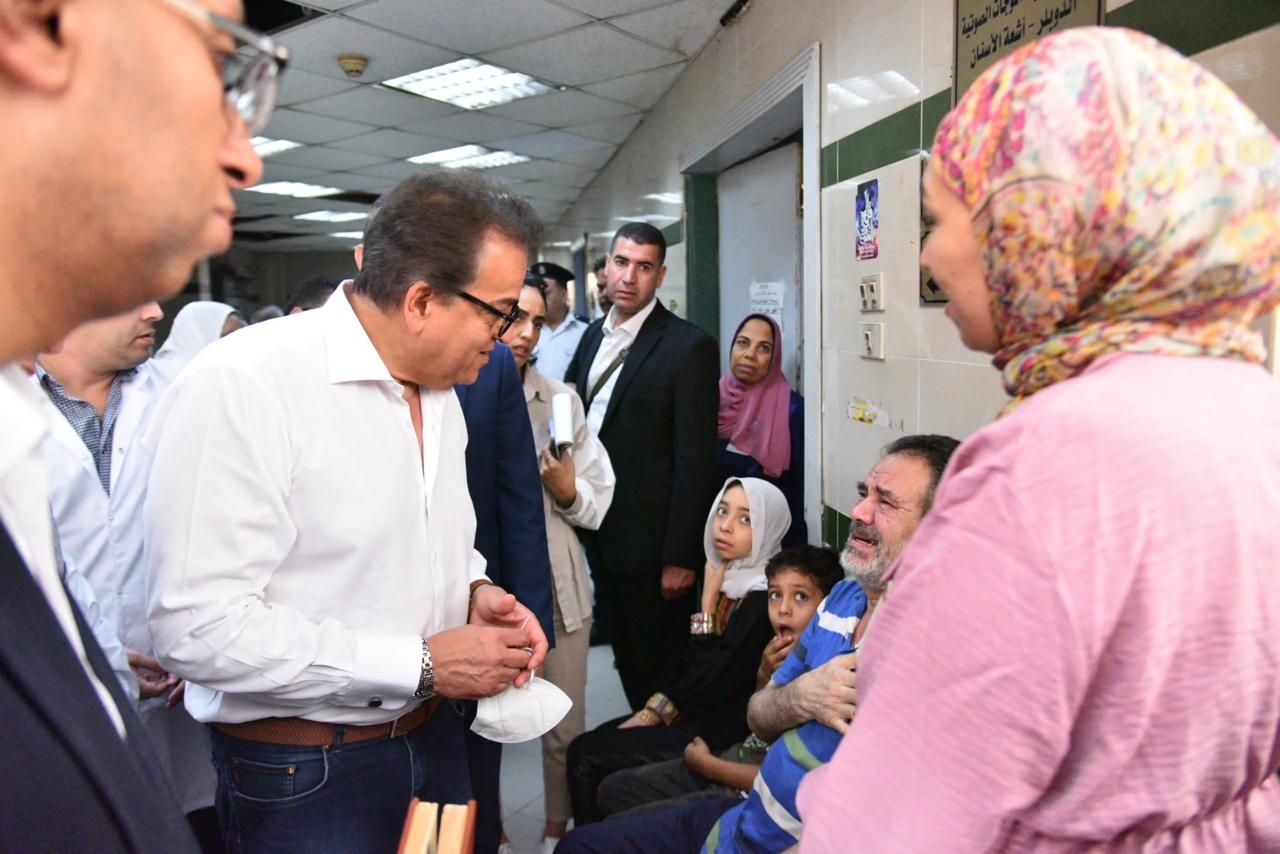 وزير الصحة يتفقد مستشفى مدينة نصر للتأمين الصحي ويوجه بزيادة القوى البشرية