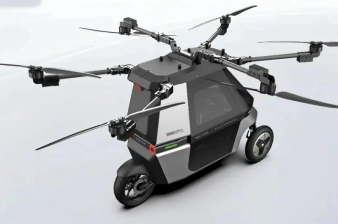 تكنولوجيا: توك توك طائر.. شركة صينية تطلق دراجة طائرة بسرعة 44.7 ميل فى الساعة