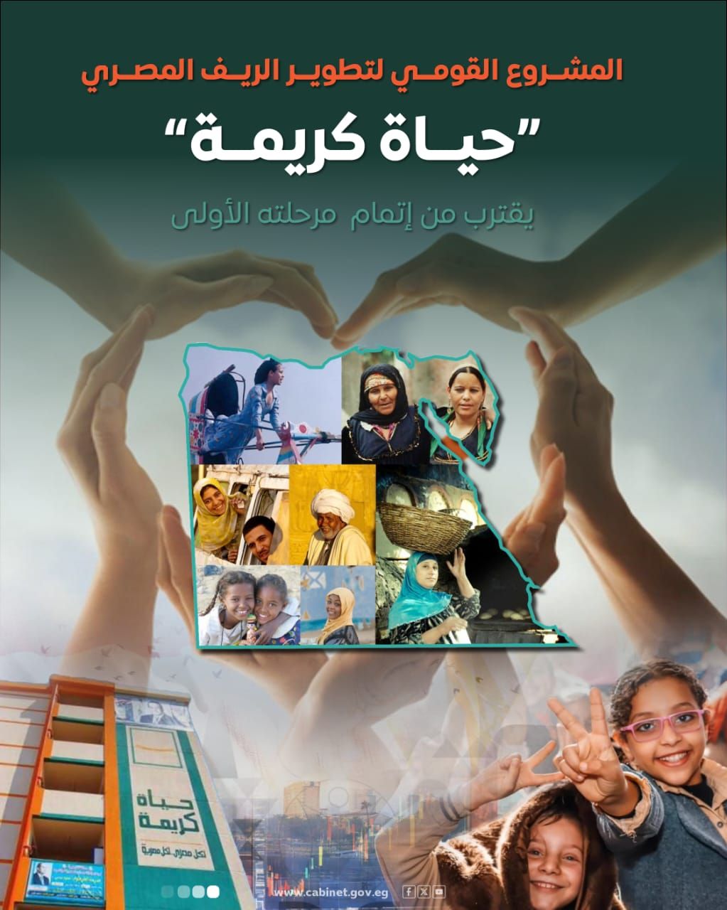 مجلس الوزراء: "حياة كريمة" تقترب من إتمام مرحلته الأولى بتكلفة 350 مليار جنيه