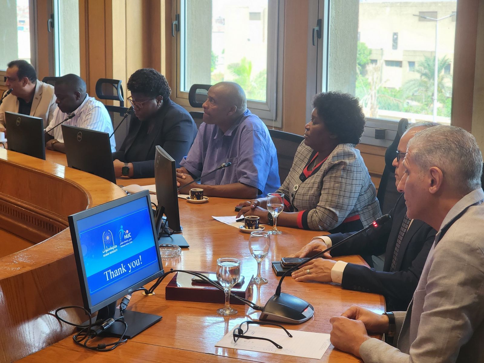 جامعة حلوان تستقبل وفد الرياضة الجامعية تمهيدًا لاستضافة دورة الألعاب الأفريقية