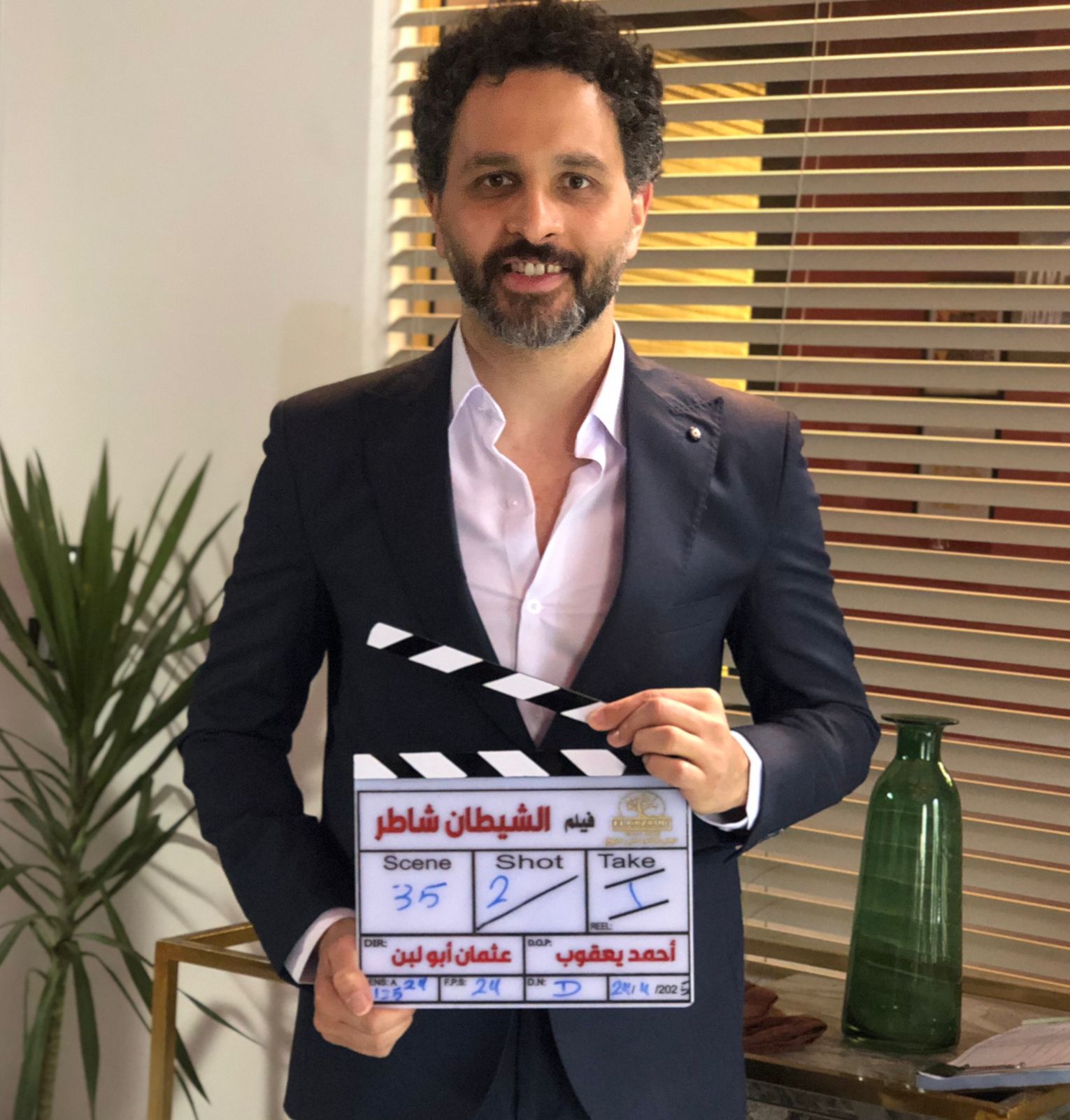 أحمد عزيز مدير شركة الفنان أحمد عيد ضمن أحداث فيلم الشيطان شاطر