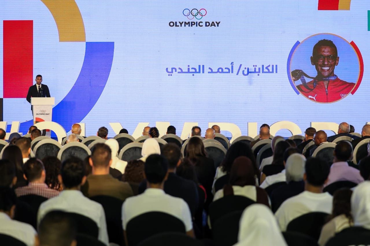 صفحة المتحدة للرياضة تنشر أبرز اللقطات من احتفالية اليوم الأولمبى العالمى