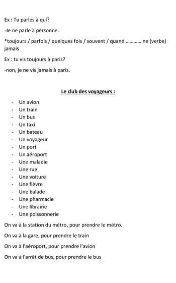 أقوى مراجعة نهائية لمادة اللغة الفرنسية لطلاب الثانوية العامة بالنظام القديم
