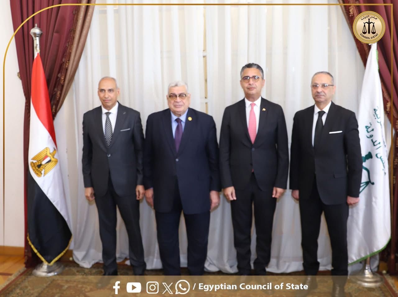 بروتوكول تعاون بين مجلس الدولة ووزارة التموين لتحصيل مستحقات الدولة من الرسوم القضائية