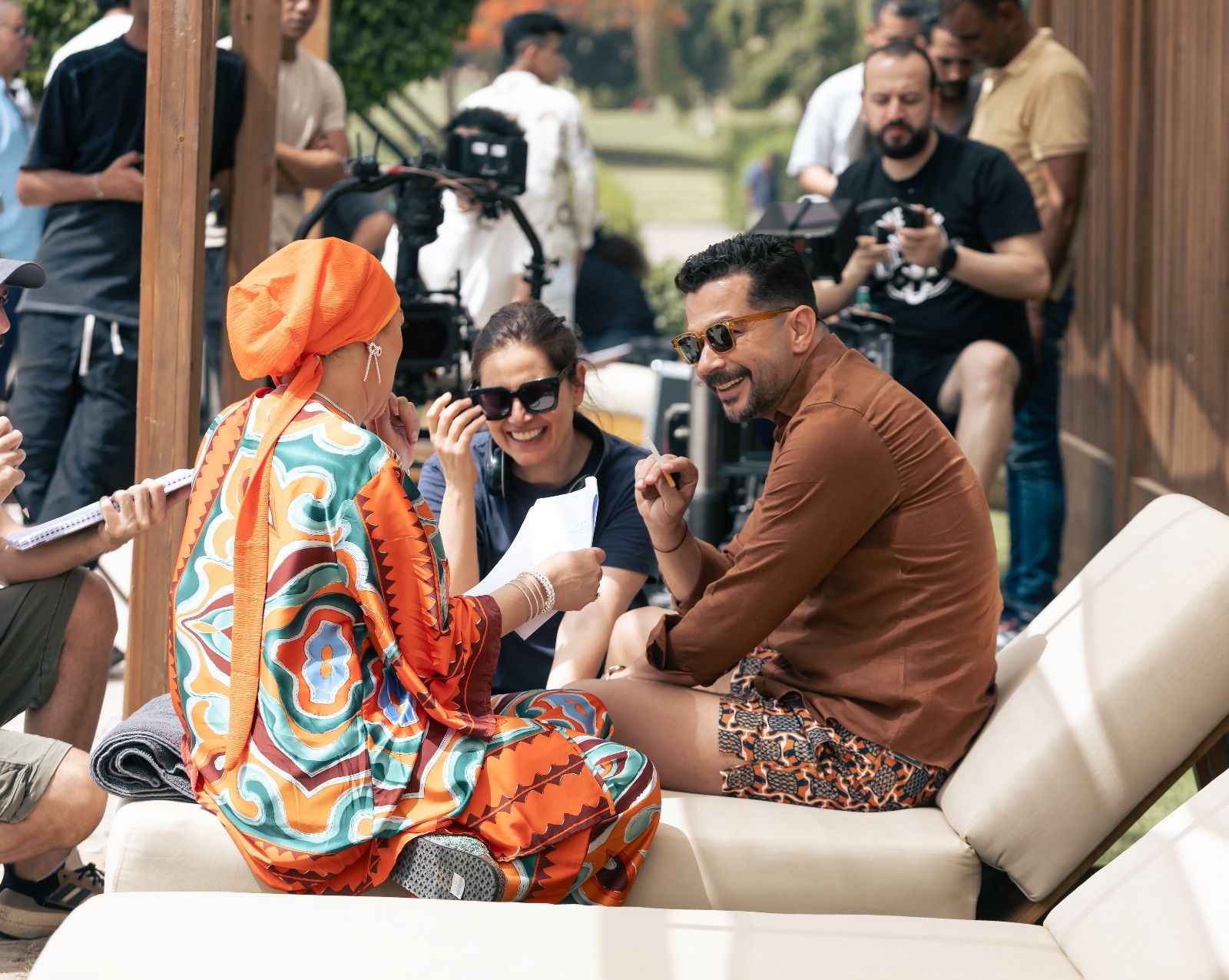 نيللي كريم وشريف سلامة في كواليس بروفة فرح.. وهذه تفاصيل الخروج للنور