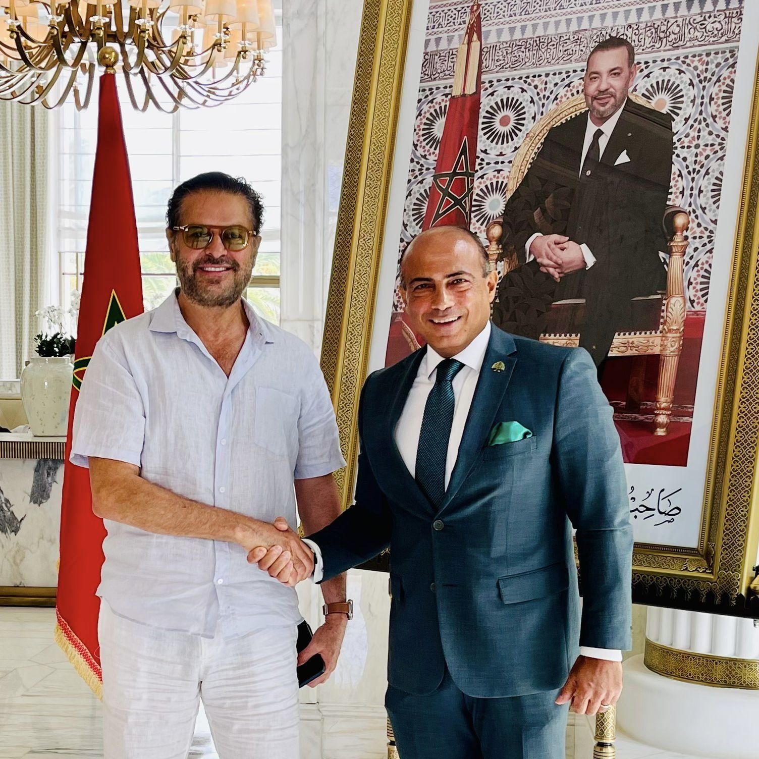 بالصّور- راغب علامة يجمع الأحبّة قبل ليلة “موازين”… دفء لبنانيّ في قلب الرّباط