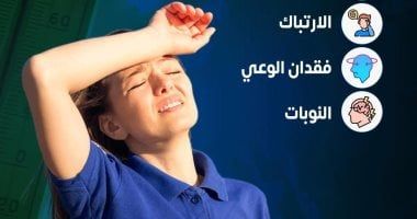 الصحة توضح أعراض الإصابة بضربة الشمس.. انفوجراف