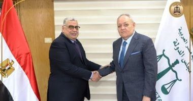 المستشار أحمد عبود يهنئ خليفته المستشار أسامة شلبى بتولى رئاسة مجلس الدولة