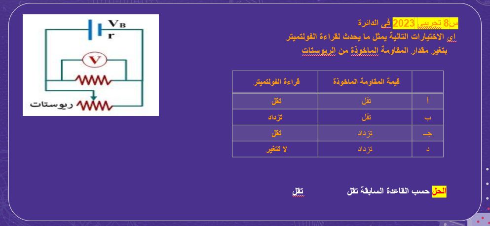 أقوى الأسئلة الاسترشادية فى الفيزياء لطلاب الثانوية العامة.. حلها واختبر مذاكرتك