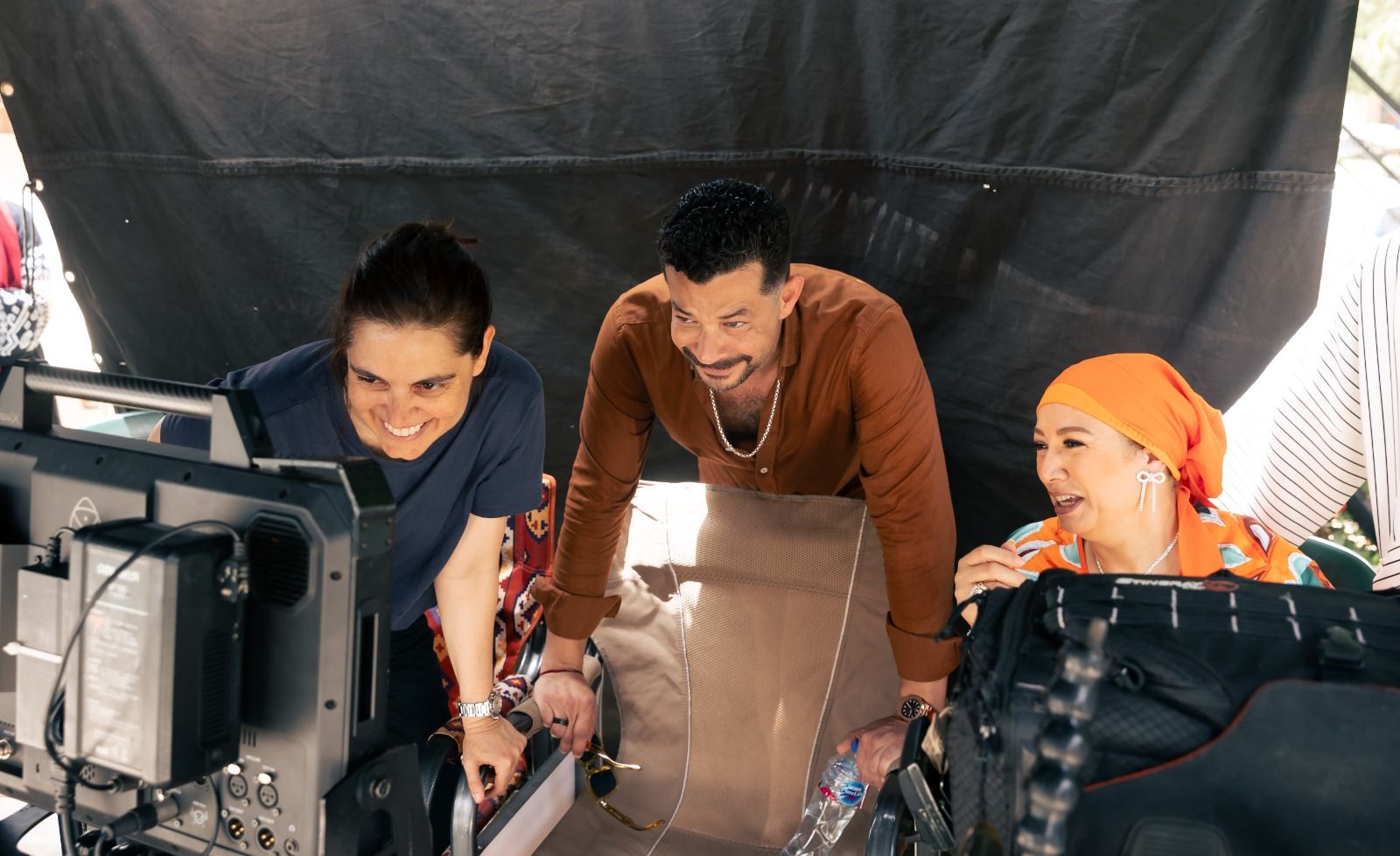 نيللي كريم وشريف سلامة في كواليس بروفة فرح.. وهذه تفاصيل الخروج للنور