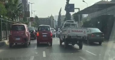 النشرة المرورية.. كثافات مرتفعة للسيارات على محاور القاهرة والجيزة