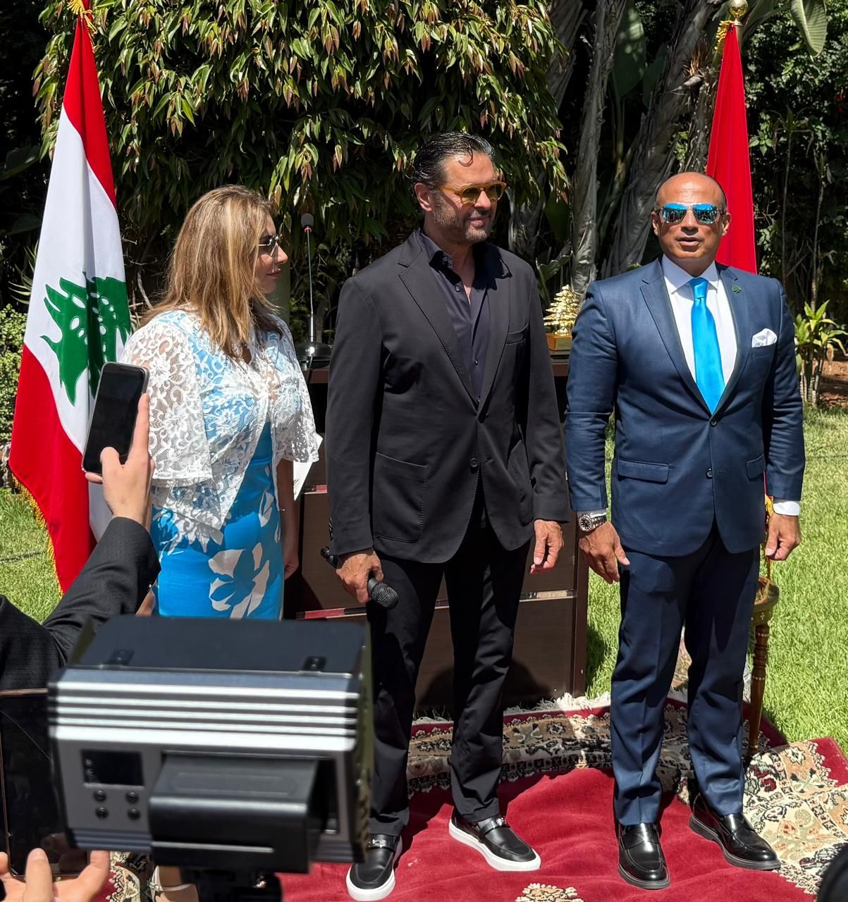 استقبال حافل.. تكريم النجم راغب علامة من سفير لبنان بالمغرب.. صور