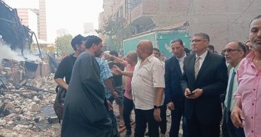 محافظ الجيزة: السيطرة على حريق مخزن البراجيل دون وقوع أى إصابات