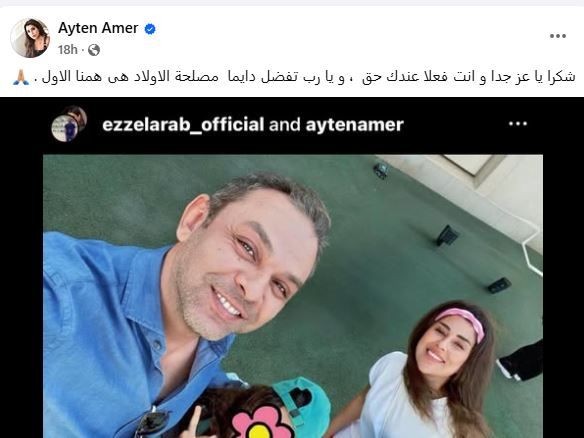 وفاء عامر بعد تغليب أيتن وطليقها مصلحة أبنائهما: الولاد لازم يعيشوا فى بيئة طيبة