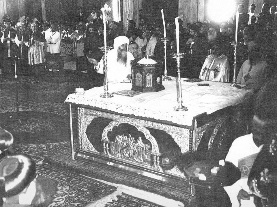 الكنيسة تحتفل بذكرى أول قداس بكاتدرائية العباسية برئاسة البابا كيرلس