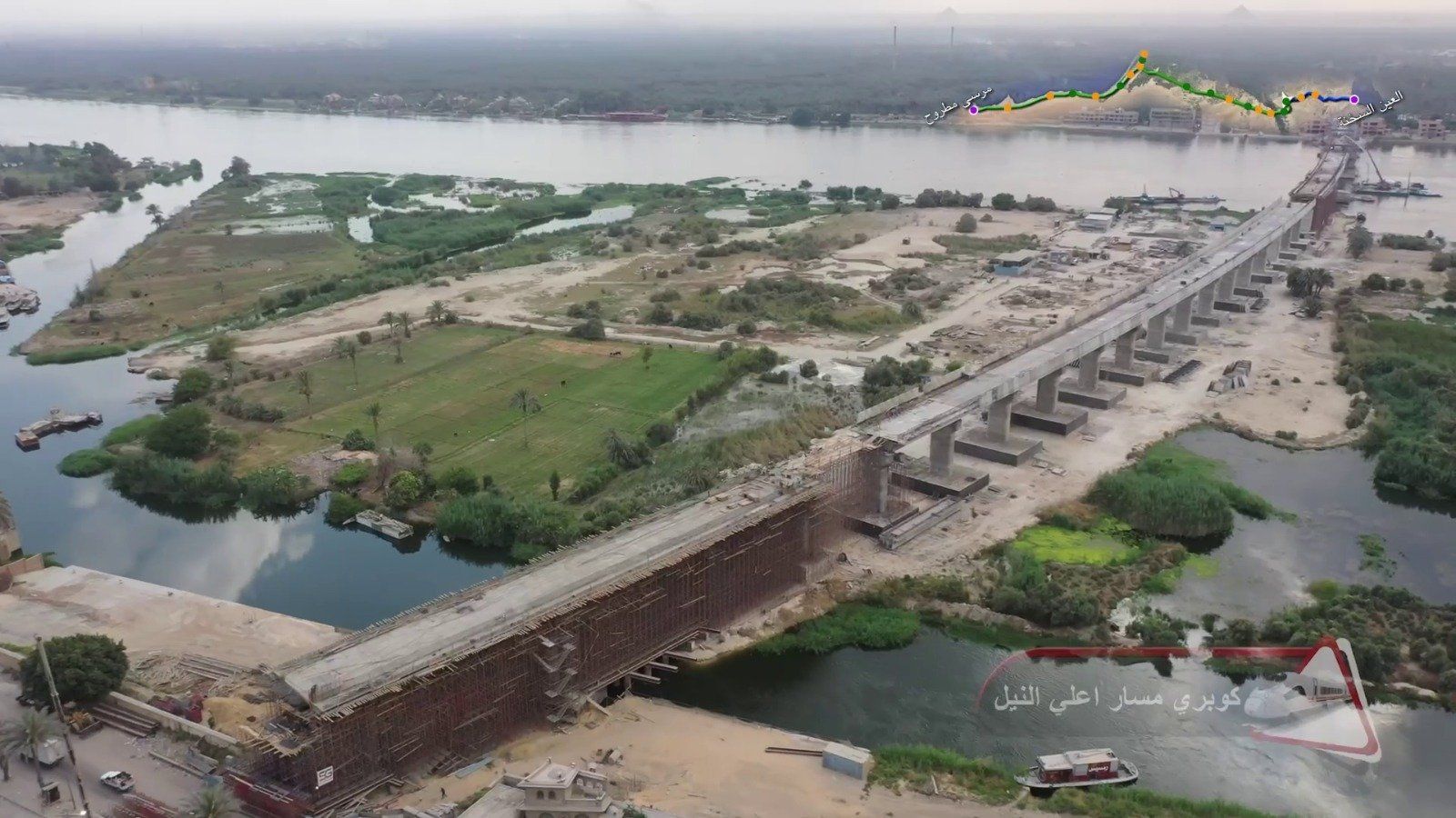 شاهد أحدث أعمال تركيب القضبان وتشطيبات المحطات بالخط الأول للقطار السريع