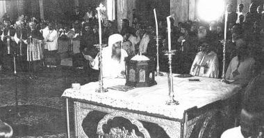 الكنيسة تحتفل بذكرى أول قداس بكاتدرائية العباسية برئاسة البابا كيرلس