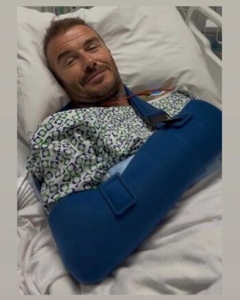 ديفيد بيكهام يقلق الجمهور على حالته الصحية