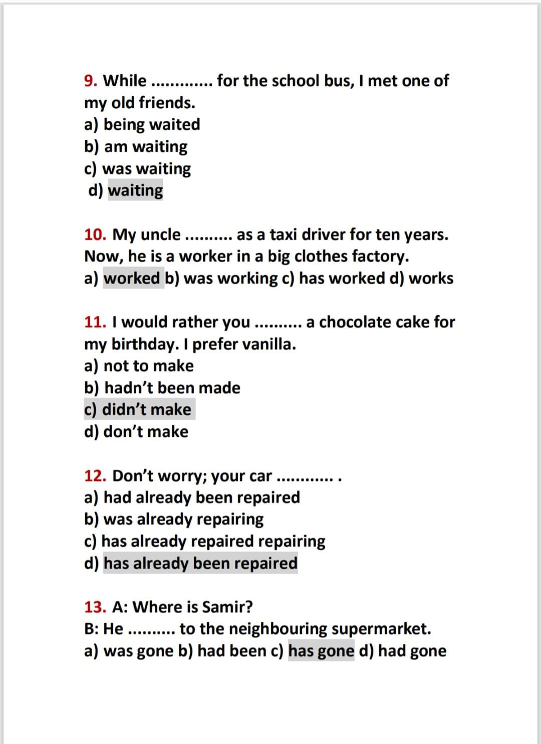 20 سؤالًا.. أقوى مراجعة فى مادة اللغة الإنجليزية لطلاب الثانوية العامة