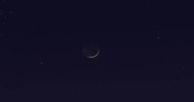 الليلة.. اقتران القمر بكوكب عطارد فى مشهد بديع