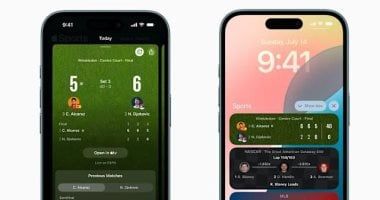 تكنولوجيا: تطبيق Apple Sports يضيف تتبع نقاط التنس مباشرة مع انطلاق ويمبلدون