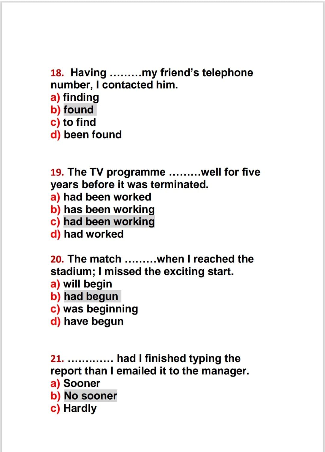 20 سؤالًا.. أقوى مراجعة فى مادة اللغة الإنجليزية لطلاب الثانوية العامة