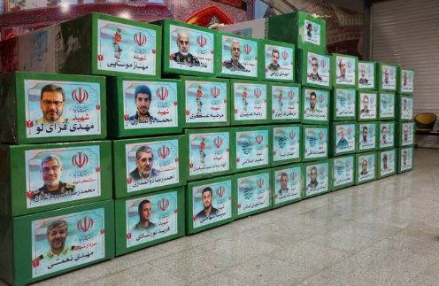 إيران تشيع جثامين ضحايا الحرب مع إسرائيل بحضور عدد من القادة.. صور