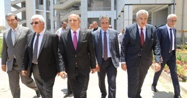 وزير التعليم العالى ومحافظ دمياط ورئيس جامعة دمياط يفتتحون مقر جامعة دمياط الأهلية