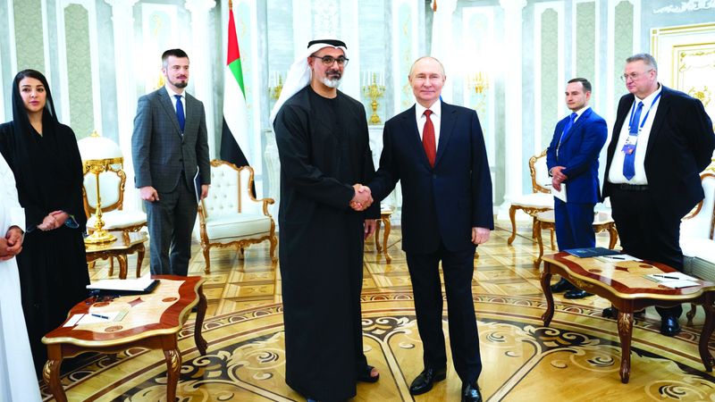 الامارات | ولي عهد أبوظبي يلتقي الرئيس الروسي في العاصمة البيلاروسية مينسك