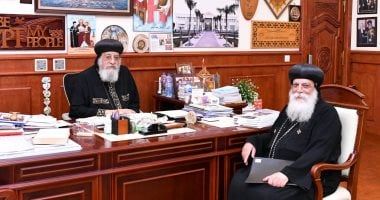 البابا تواضروس الثانى يستقبل أسقف 6 أكتوبر