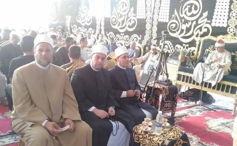وفد من الأزهر والأوقاف لتعزية أهالى فتيات كفر السنابسة بالمنوفية.. صور