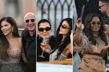 "البيجاما" بدل البدلات الرسمية... جيف بيزوس ولورين سانشيز يُفاجئان الجميع في الليلة الأخيرة