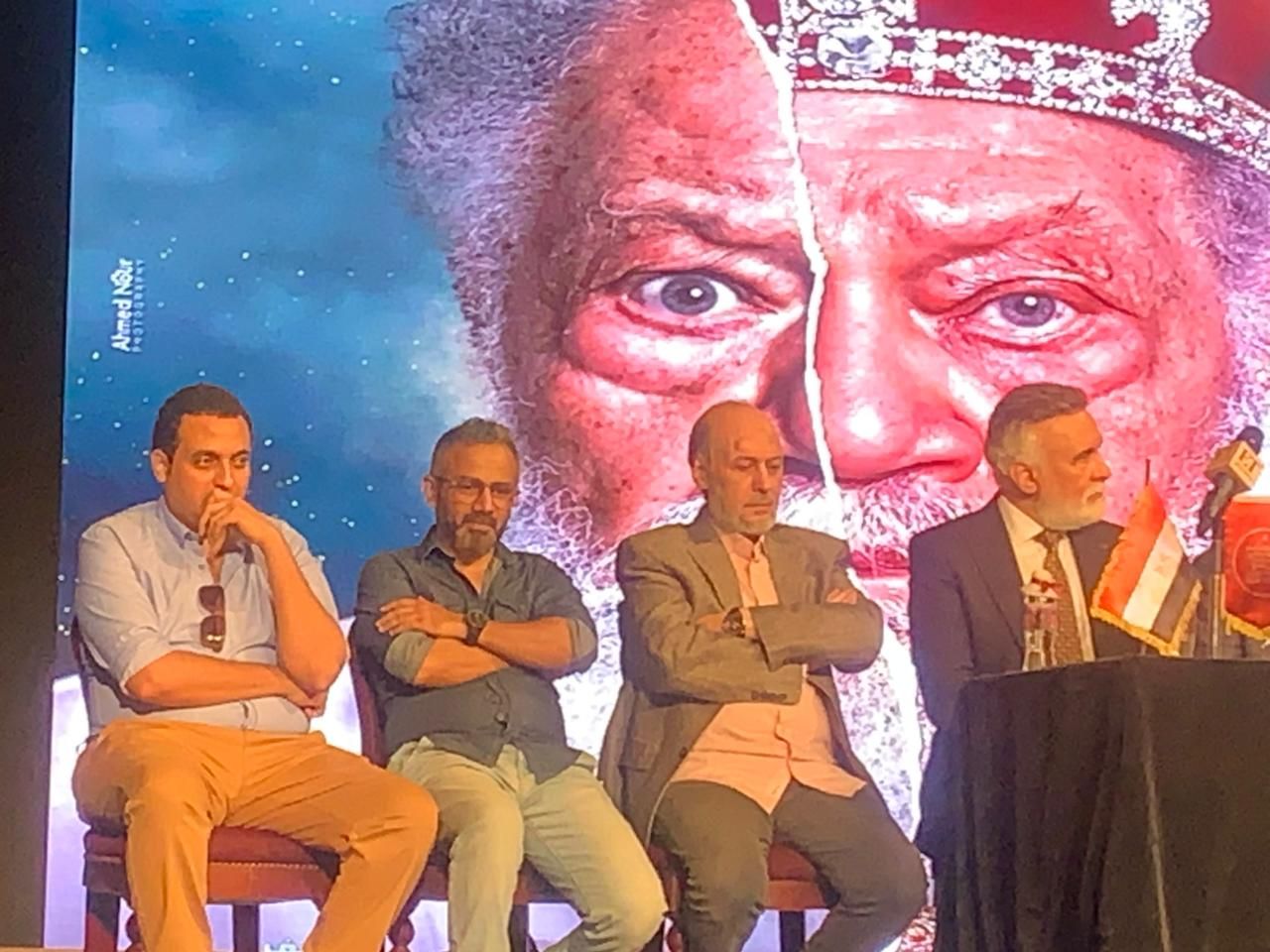 أيمن الشيوى يكشف عن موعد افتتاح "الملك لير" فى مؤتمره الصحفى