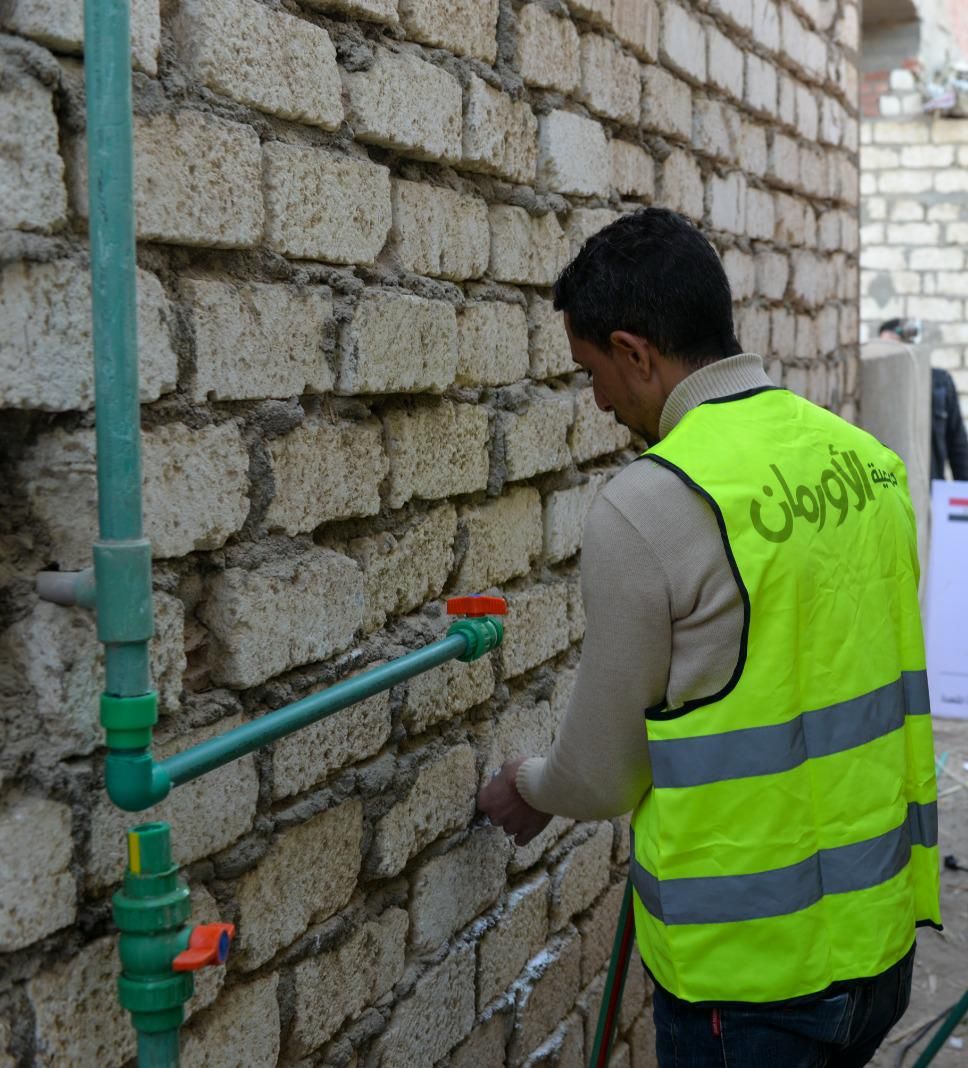 الأورمان تعلن تركيب 77 ألف وصلة مياه مجانيه للأسر الأولى بالرعاية