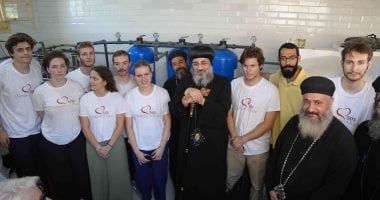 أحد مشروعاتها الخدمية.. الكنيسة تفتتح محطة تنقية مياه بأبوقرقاص