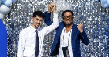 عمرو سعد يحتفل بنجاح ابنه: مبروك يا صاحبى عقبال الشهادة الكبيرة