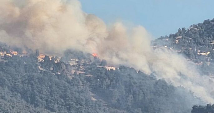 تجدد الحريق في جرود القبيات واندلاع حرائق في شدرا ورحبة والوديان بين سيسوق وبزال