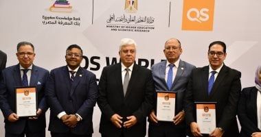 تكريم جامعة حلوان والجامعات المصرية المدرجة في تصنيف QS العالمي 2025