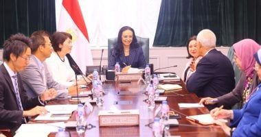 وزيرة التضامن تبحث مع نائب رئيس الوكالة اليابانية تحسين تنمية الطفولة المبكرة