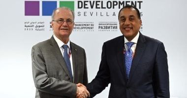 رئيس مجلس الوزراء يلتقي نظيره الفلسطيني على هامش مؤتمر الأمم المتحدة