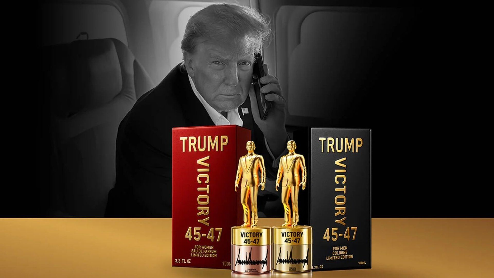 الامارات | ترامب يروج لعطره الجديد.. «النصر 45-47»
