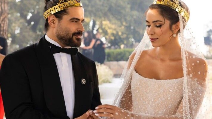 دانييلا رحمة وناصيف زيتون يحتفلان بذكرى زواجهما بفيديو جديد من زفافهما