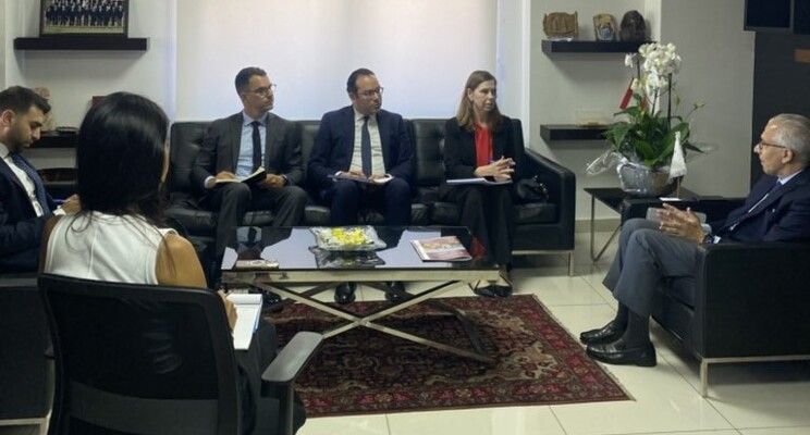 وزير الاقتصاد عرض مع مسؤولة بالبنك الأوروبي لإعادة الإعمار تسريع البنك لبرامج المساعدة الفنية