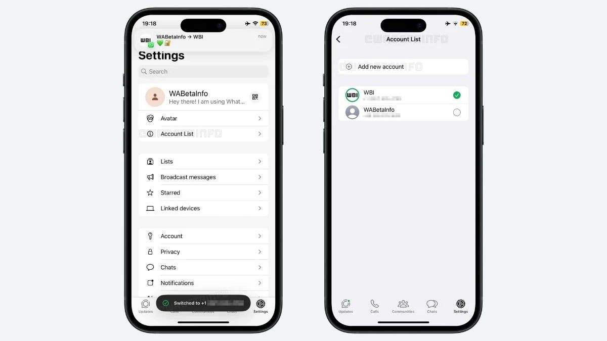 تكنولوجيا: قريبًا.. مستخدمو واتساب على أيفون سيمكنهم تشغيل أكثر من حساب في وقت واحد